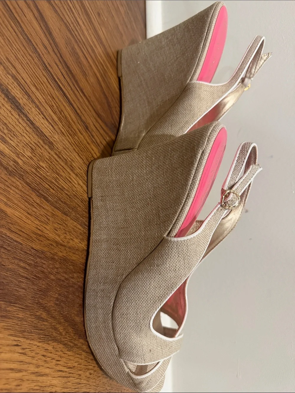 Tory Burch Picture Perfect Espadrille tan with gold fleck